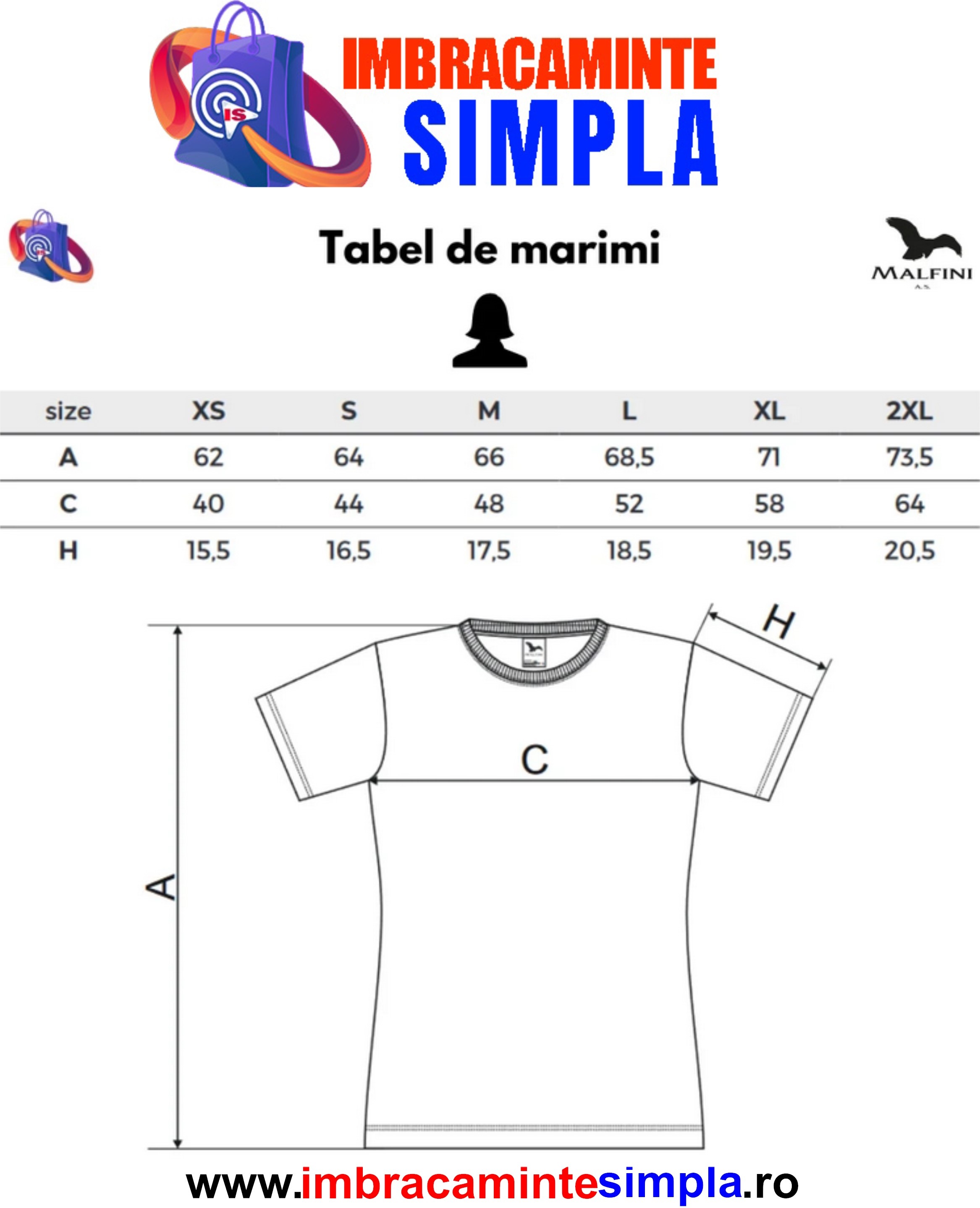 Tricouri dama simple set tabelul de dimensiuni ale tricourilor pentru femei